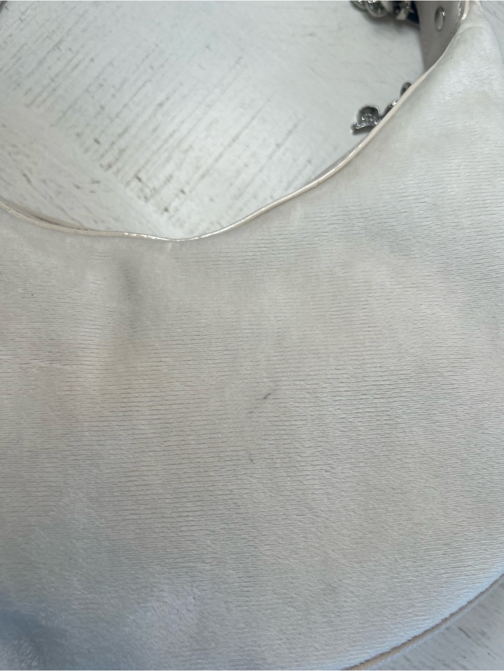 Juicy Couture Cream Pearl-Embellished Shoulder Bag - Picture 7 of 8